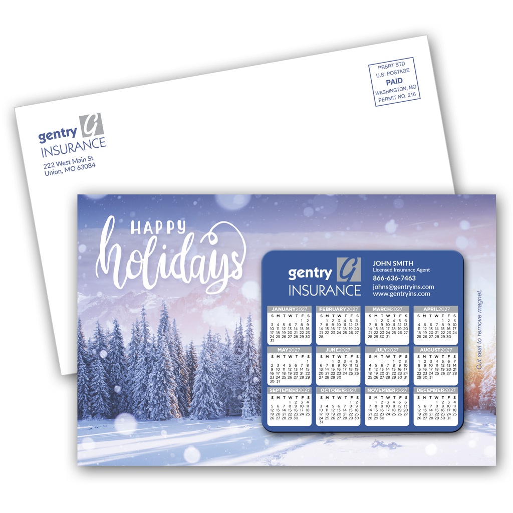 SuperSeal Laminated Card With MC02 Calendar Magnet