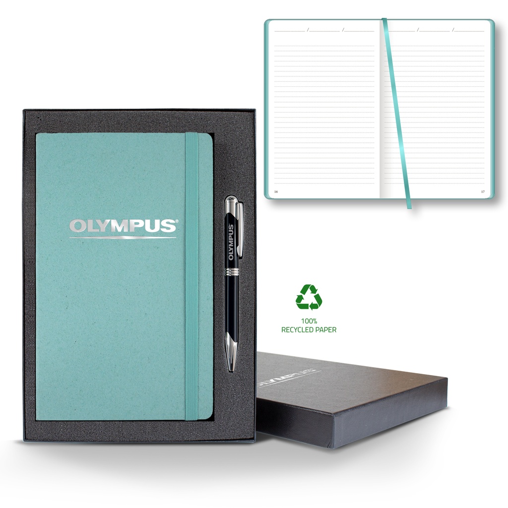 Castelli Carapace Medio Lined Recycled White Page Journal Gift Set