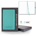Castelli Oceano ECO rPET Medio Lined Recycled White Page Journal Gift Set