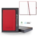Castelli Oceano ECO rPET Medio Lined Recycled White Page Journal Gift Set