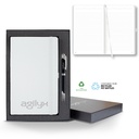 Castelli Oceano ECO rPET Medio Lined Recycled White Page Journal Gift Set