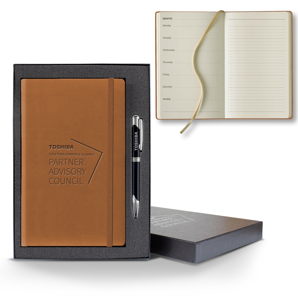 Castelli Tucson Medio Ivory Page Perpetual Weekly Notes Gift Set