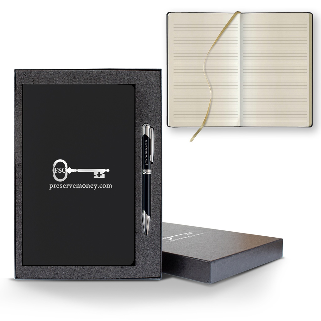 Castelli Matra Slim Medio Lined Ivory Page Journal Gift Set