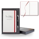 Castelli White Laser Medio Lined White Page Journal Gift Set