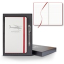 Castelli White Laser Medio Lined White Page Journal Gift Set