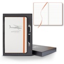 Castelli White Laser Medio Lined White Page Journal Gift Set