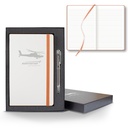 Castelli White Laser Medio Lined White Page Journal Gift Set