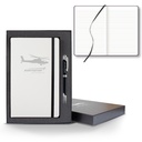 Castelli White Laser Medio Lined White Page Journal Gift Set