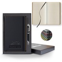 Castelli Black Laser Medio Lined Ivory Page Journal Gift Set