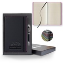 Castelli Black Laser Medio Lined Ivory Page Journal Gift Set