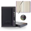 Castelli Black Laser Medio Lined Ivory Page Journal Gift Set