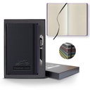 Castelli Black Laser Medio Lined Ivory Page Journal Gift Set