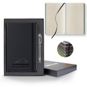 Castelli Black Laser Medio Lined Ivory Page Journal Gift Set