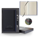Castelli Black Laser Medio Lined Ivory Page Journal Gift Set