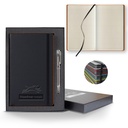 Castelli Black Laser Medio Lined Ivory Page Journal Gift Set