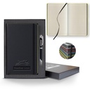 Castelli Black Laser Medio Lined Ivory Page Journal Gift Set