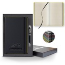 Castelli Black Laser Medio Lined Ivory Page Journal Gift Set
