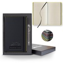 Castelli Black Laser Medio Lined Ivory Page Journal Gift Set