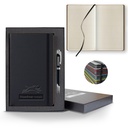 Castelli Black Laser Medio Lined Ivory Page Journal Gift Set