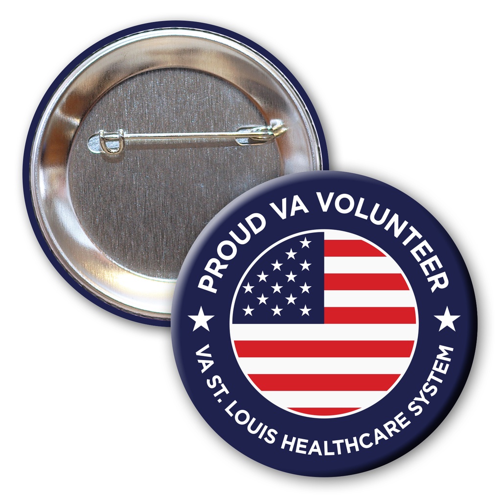 2-1/2 Diam Round Button w/Pin