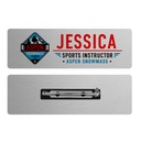 1 x 3 Name Badge - Pin Back