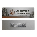 1 x 3 Name Badge - Magnet Back