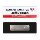 1 x 3 Name Badge - Magnet Back