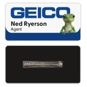 1.5 x 3 Name Badge - Pin Back