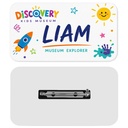 1.5 x 3 Name Badge - Pin Back
