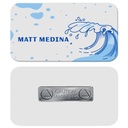 1.5 x 3 Name Badge - Magnet Back