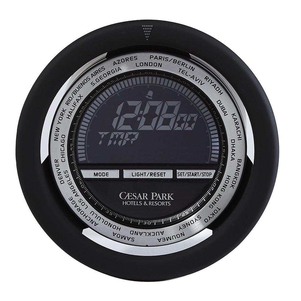 [7007BK] Grand Prix World Time Clock