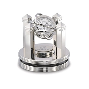 Celestial Silver Gimbal Clock