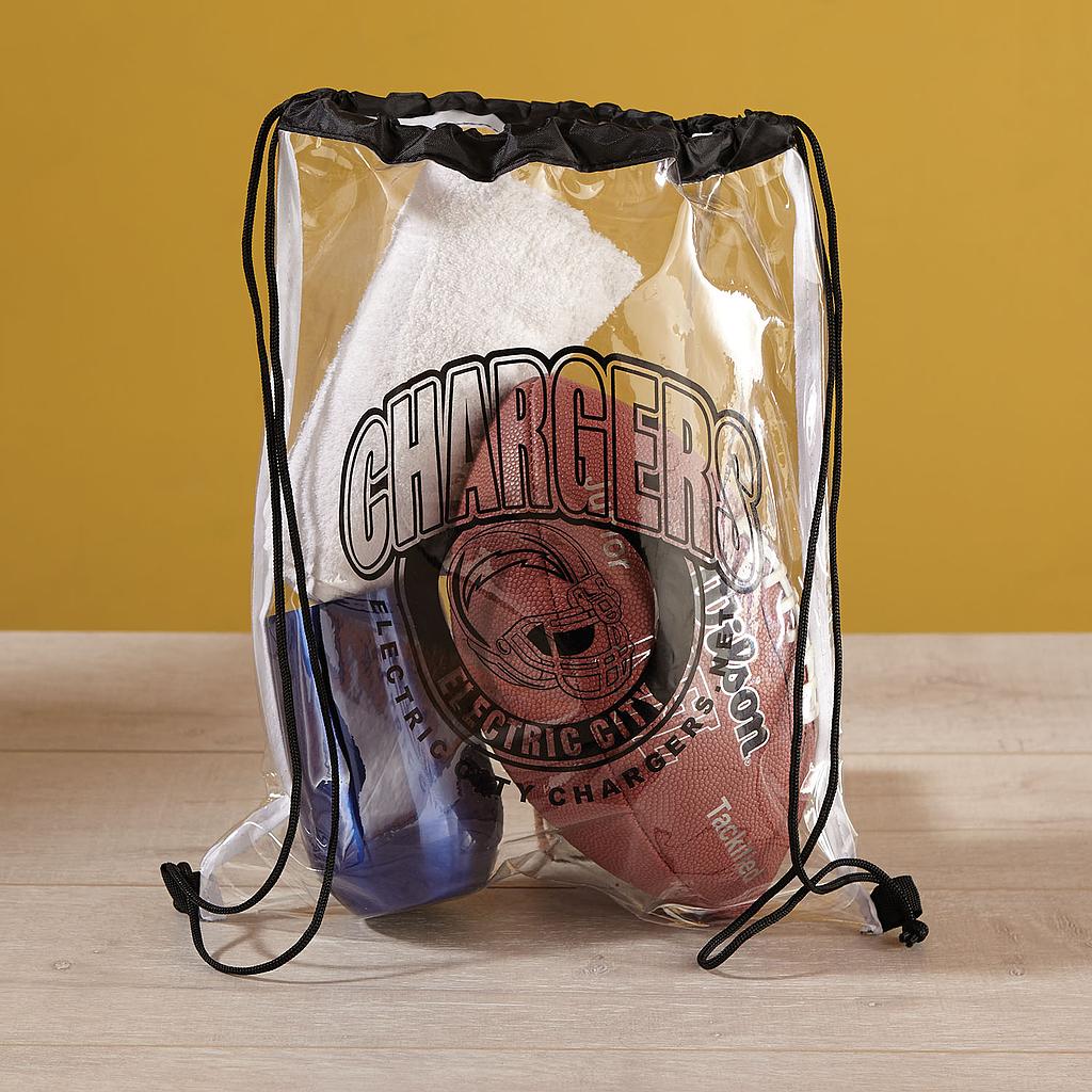 Clear Vinyl Drawstring Bag