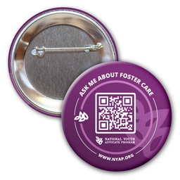 [BTP02] 2-3/16 Diam Round Button w/ Pin