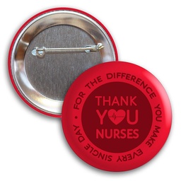[BTP02] 2-3/16 Diam Round Button w/ Pin