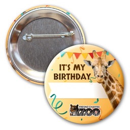 [BTP03] 3 Diam Round Button w/ Pin