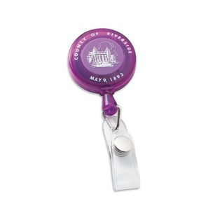 Economy Round Retractable Badge Holder