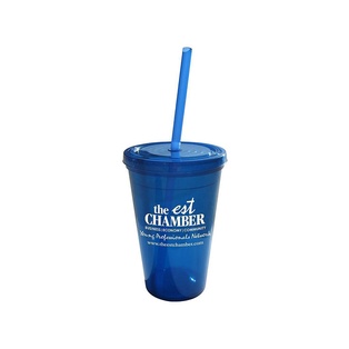 Geneva 16 Oz Tumbler w/Straw