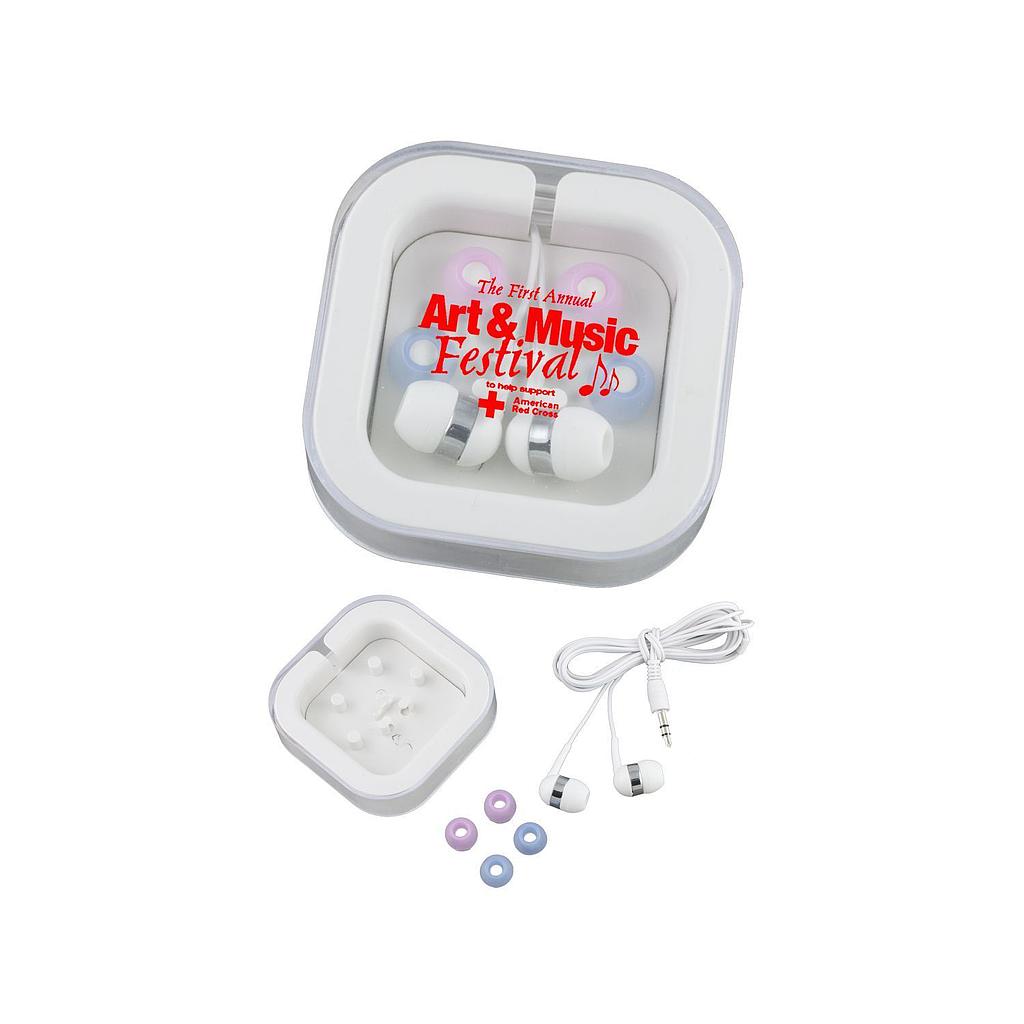 [EB100WHI] Ear Buds W/Case