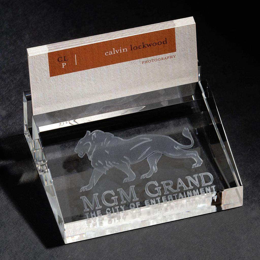 [IC3D001] 3D Crystal Business Card Holder