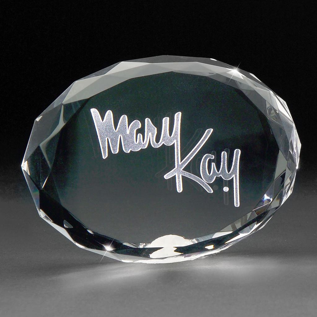 [IC3D003] 3D Crystal Oval Paperweight