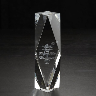 Medium Chairmans 3D Crystal Award