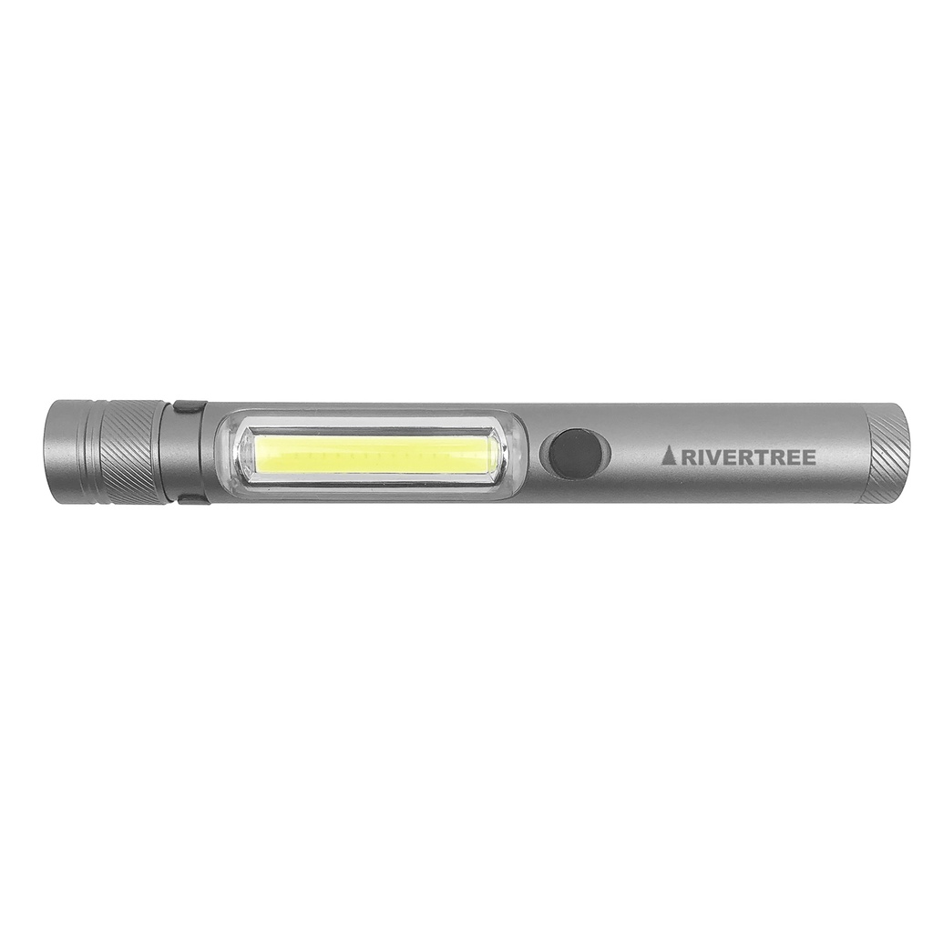 [MFL167GM] Gun Metal Magnetic Clip-On Dual Flashlight