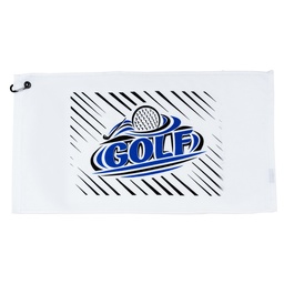 [G1630WH] Tour Pro Golf Towel - White