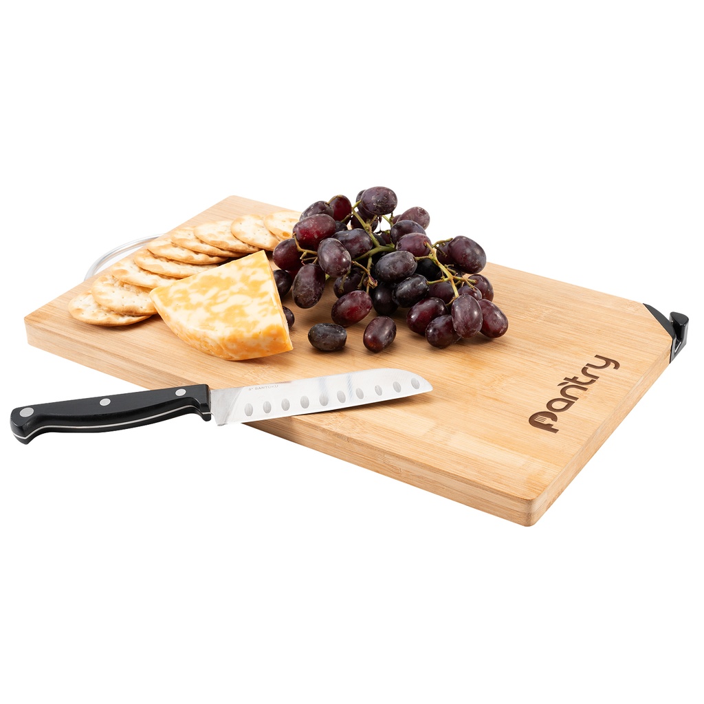 [IC6305] Bamboo Cutting Board w/Knife Sharpener