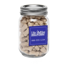 Pint Jar w/ Square Magnet Pet Fill