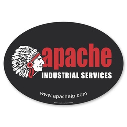 [CS21-030] Small Oval Car Sign Magnet