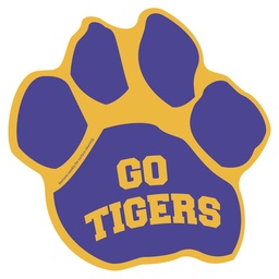 [CS54-030] Small Paw Print Car Sign Magnet