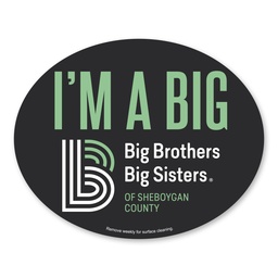 [CS64-030] Car Sign Oval Magnet 5 x 4