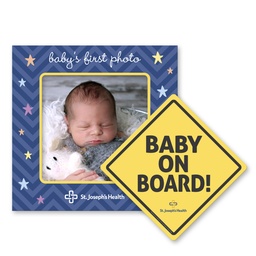 [CSPF02-030] 2-in-1 Square Car Magnet w/Picture Frame
